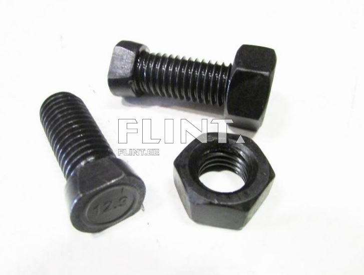 Polt+mutter M12x50 12,9 (2xkant)