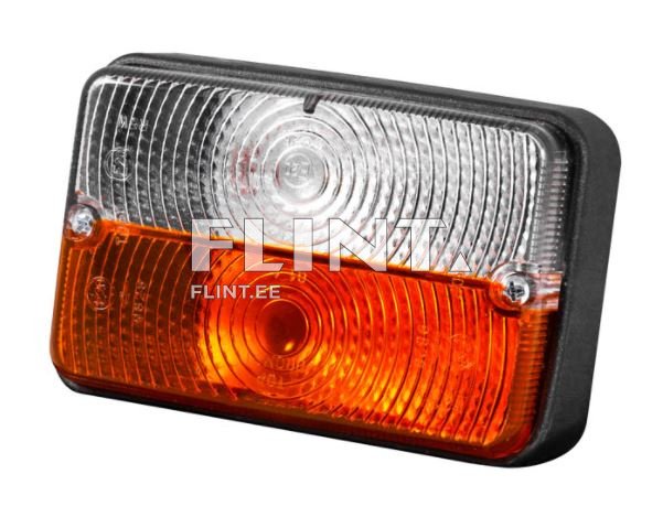 Toode on ristkülikukujuline valgusallikas, mille ülemine osa on selge ja all osa oranž. Valgusallika servas on must raam.