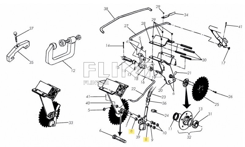 Tihend seemendile 25x13x5mm Väderstad 415710