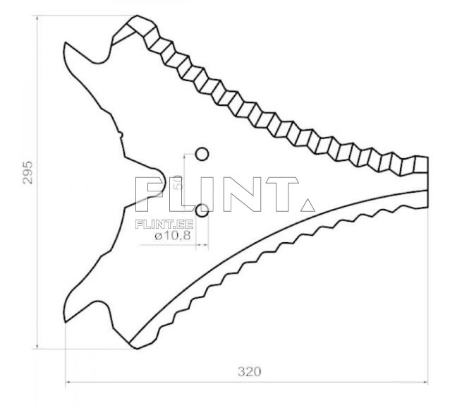 Koguri tera Strautmann 73236500 (320x295x5; ava 10,8mm)