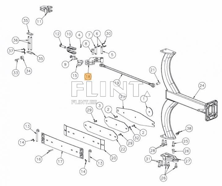 Kronstein KK067090R (25mm sõrmele) Kverneland
