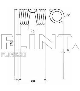 Koguri pii Orkel, Vicon, Taarup (57637,16618868) (167x65x5,5; ava 37mm)