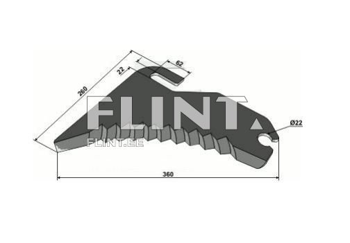Koguri tera McHale CKN00014 (360x260x5mm)