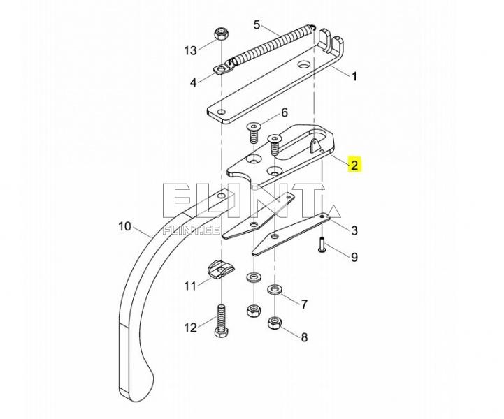 Puhasti kinnitusplaat Horsch 23245700