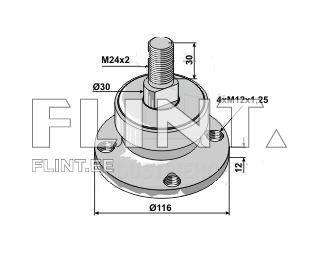 Rummu komplekt RABE; Vogel&amp;Noot 90314002 (30mm)