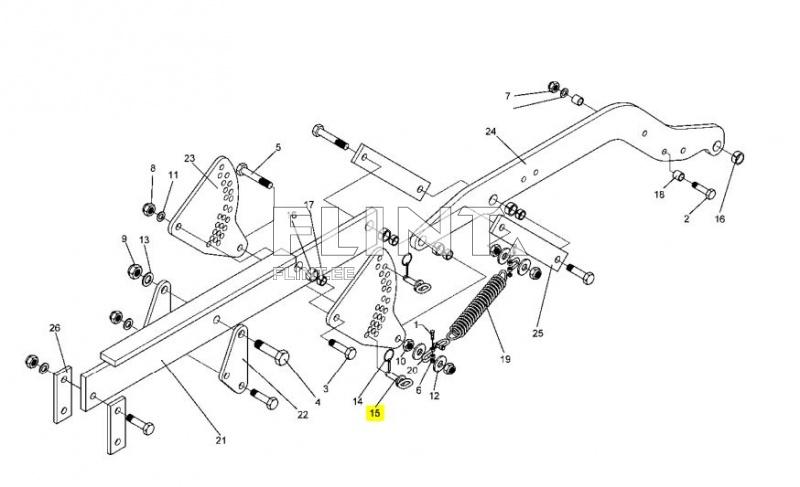 Lukustusõrm D16X50,8/70 (3138152) Lemken Rubin