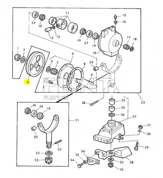 Reduktori rihmaseib John Deere E78705