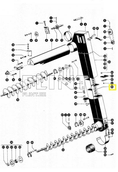 Elevaatori kett Claas 619297 (prahi) Matador, Mercator, Senator (3994mm)