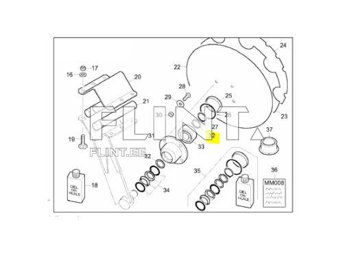 Reguleerseib 35x45x2,5 DL018 Amazone
