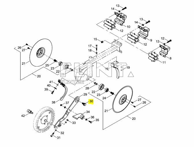 Õlaku polt M16x30  00360212 Horsch
