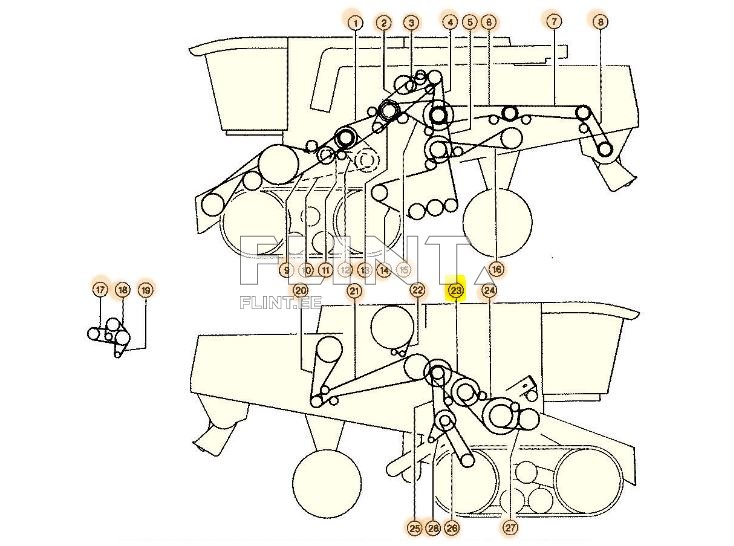 Variaatori rihm 76x30x2610La - 2390Li Claas 667248.0