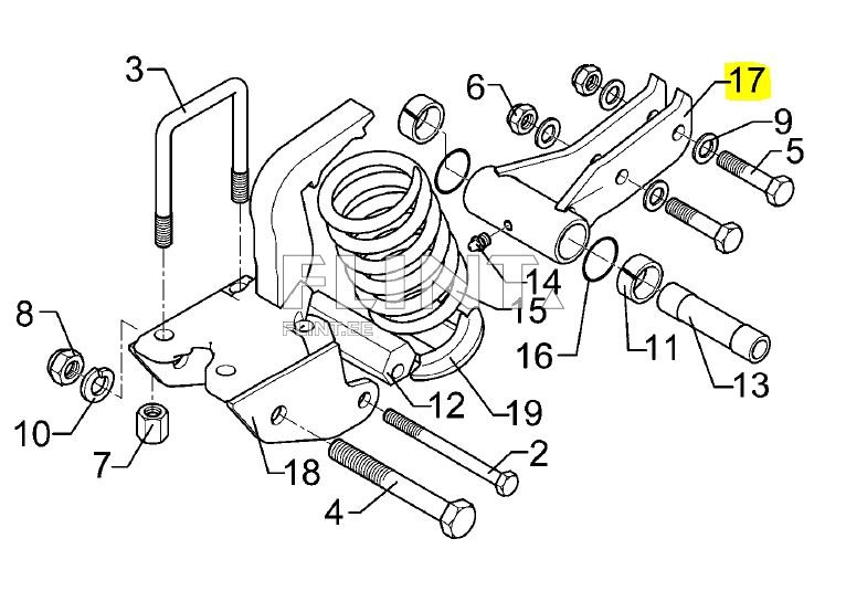 Kronstein D51x128 60x25 (4128103) Lemken Rubin