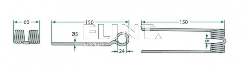 Koguri pii Mengele 02-080423, 02-049217 (150x60x5; ava 24mm)