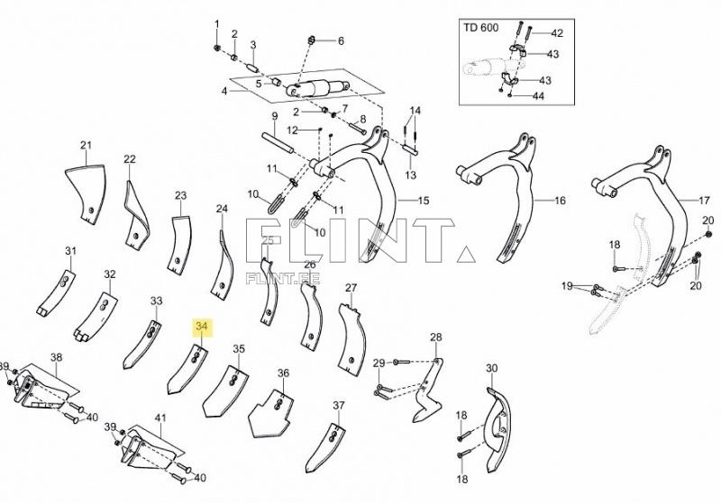 Pii ots 80mm 155028 Väderstad