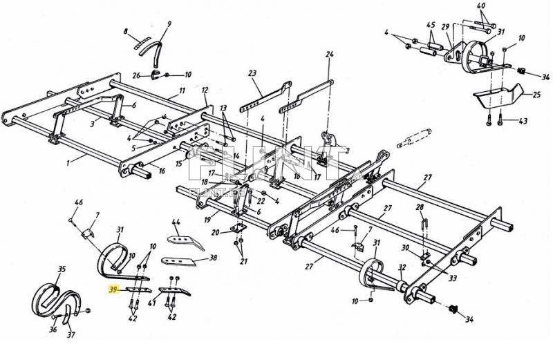 Libisti pii ots (sirge) Väderstad 419998 (45x10x200mm)