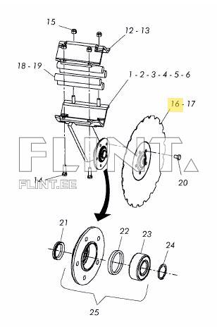 System Disc 410 mm (V-55) Väderstad 451372