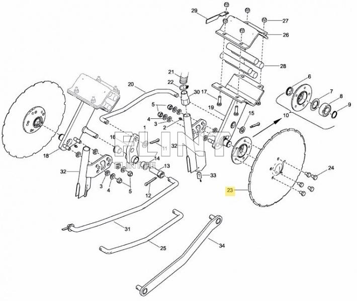 Külviku ketas 410mm V55 Väderstad 451371