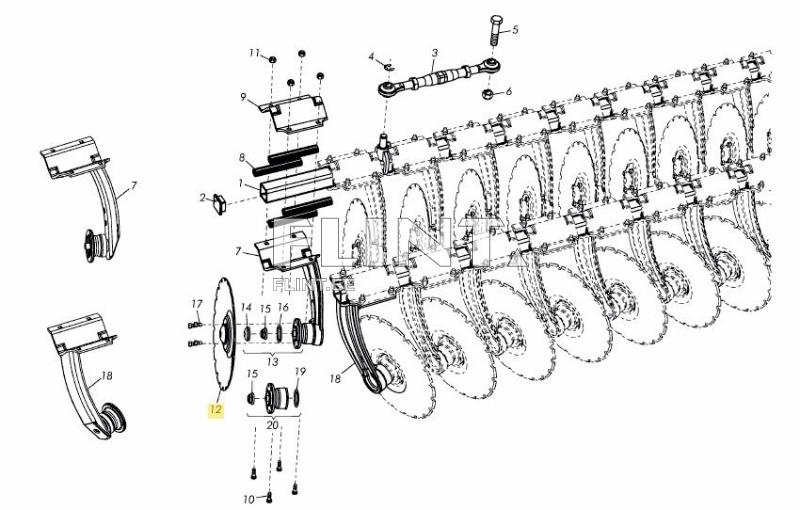 Carrieri ketas 450mm V55 Väderstad 466947