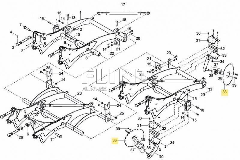 Randaali ketas 470mm V55 Väderstad CARRIER 179857