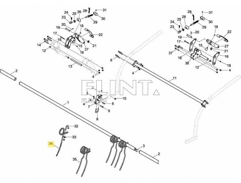 Järeljooksu pii 12mm Väderstad 306239