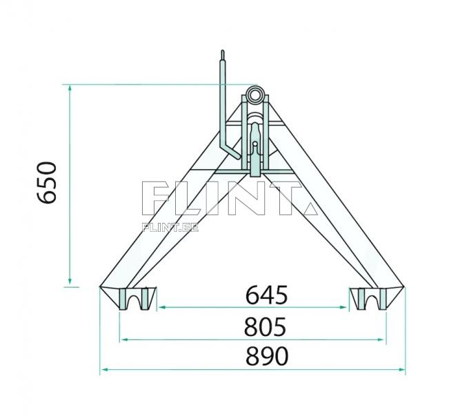 Haakekolmnurk Cat.1 (1200kg)