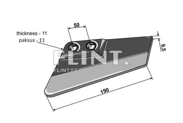 Hanijala tiib vasak (190x9,5)