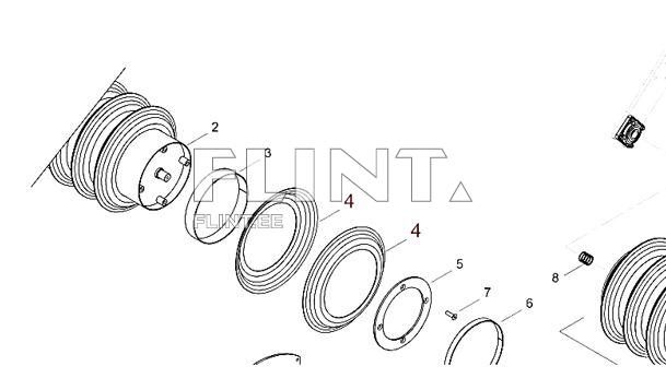 Pakkeri ketas Ø550 34284403 Horsch