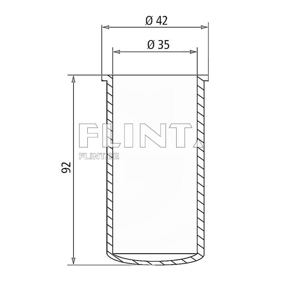 Jõuvõtuvõlli kate 1 3/8" (35x42x92mm)