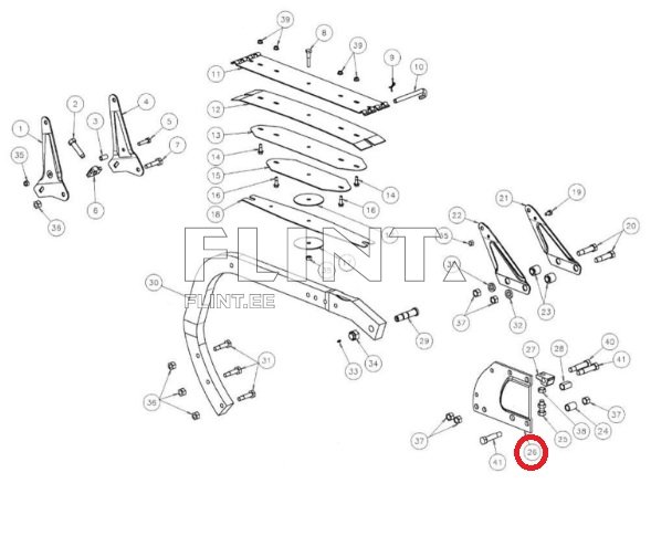 Tugiplaat KK061540 Kverneland