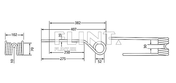 Kaaruti pii JF. Stoll 0673744, 0673742 (407x105x10; ava 52mm)