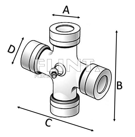 Kardaanirist 32x106/36x89mm lainurk (636)