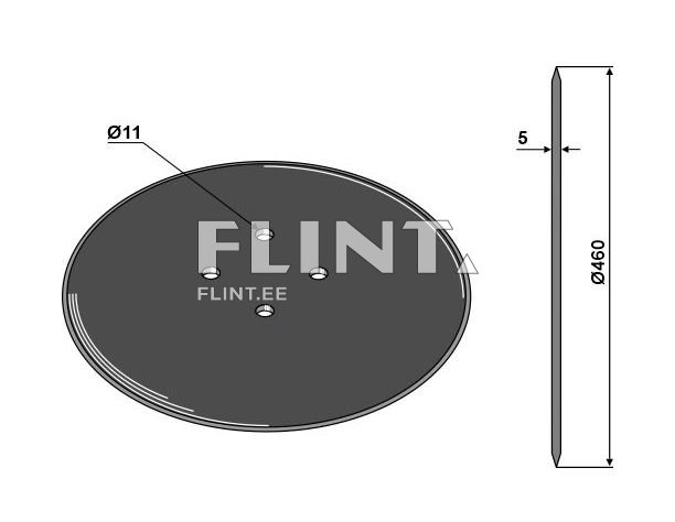 Ketasnuga 76406 18" Kverneland