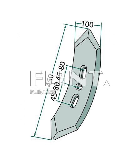 Pii ots Köckerling 450x100x12mm (ava 12mm) (piile 45-80mm)