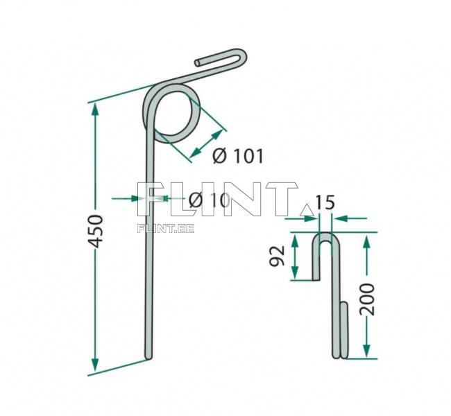 Tasanduspii Köckerling 640497 (450x200x10; ava 101mm)
