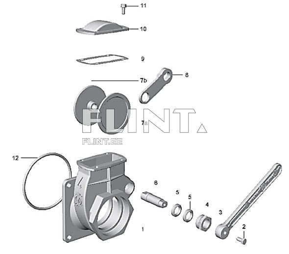 Kraan 6" MZ (flantsiga 150x150mm)