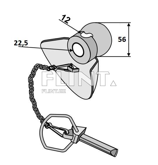 Kraega kuulhülss Cat.2/1 (22,5x56mm)