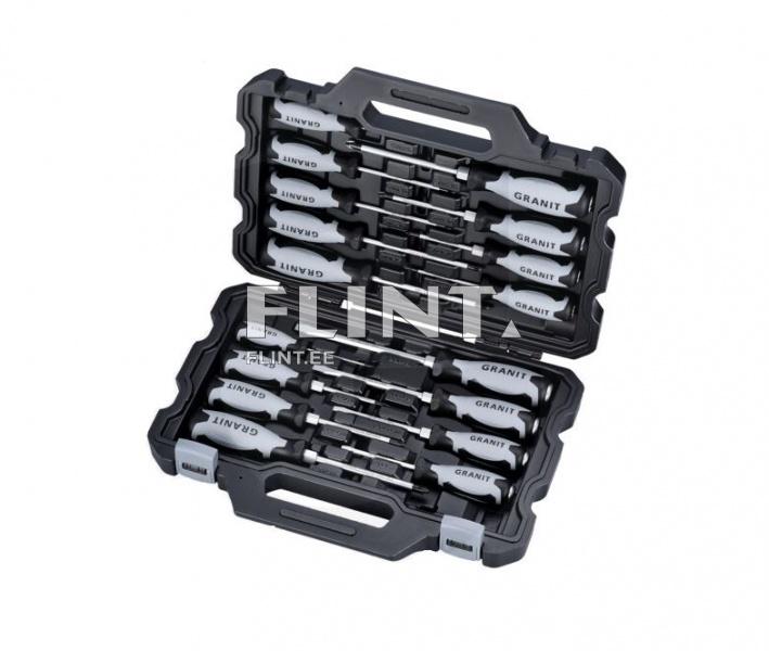 Kruvikeerajate komplekt 17tk GRANIT BLACK