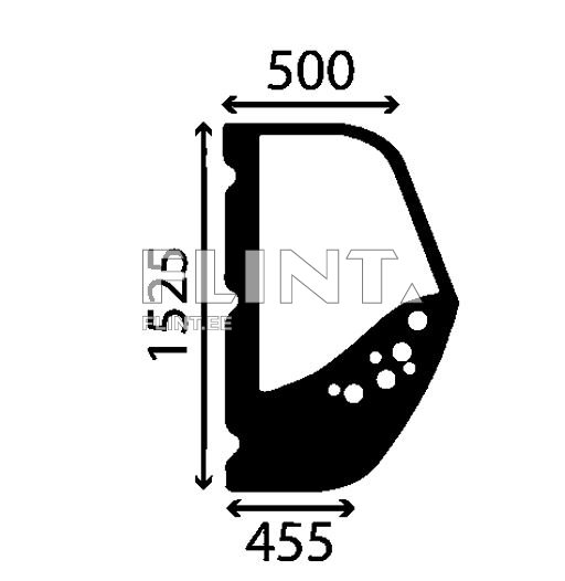 Küljeklaas - vasak New Holland LM5060
