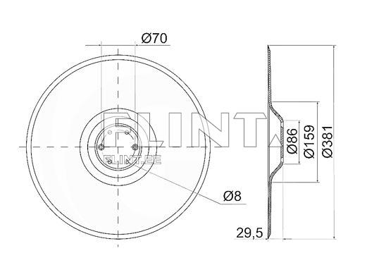 Külviku ketas 380x4 - 00311174 Horsch Maestro