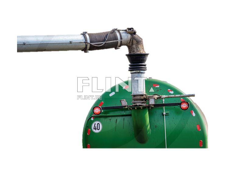 Kummist lehter 8" 220mm (must) PREMIUM