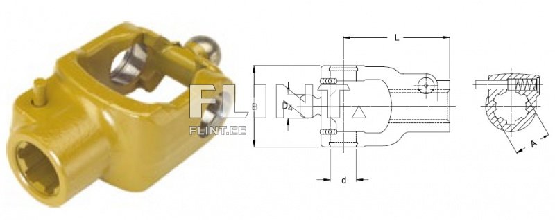 Kardaani kahvel z6 - rist 32x106/36x89mm (lainurk)
