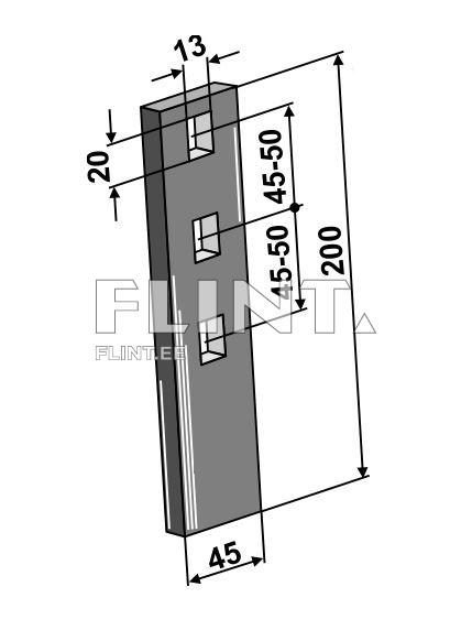 Libisti ots Väderstad 419998/413569 (45x200x10)