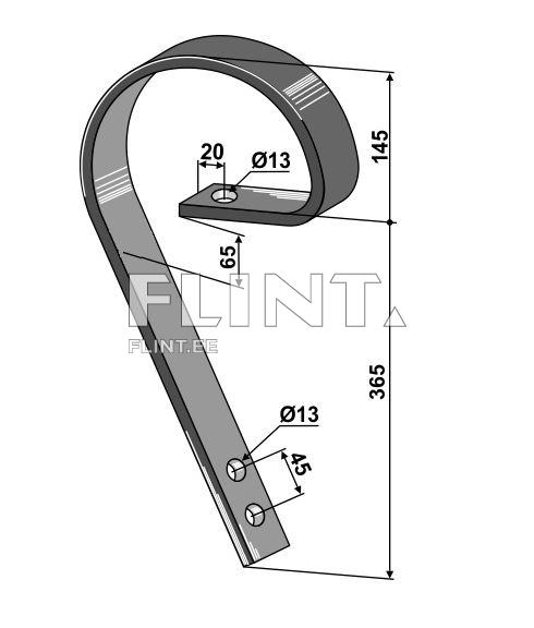 Libisti pii Väderstad 3310085 (45x10x365mm)