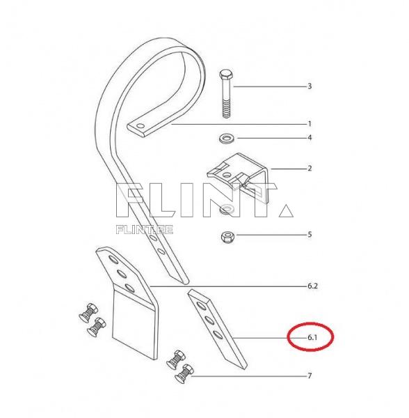 Libisti pii ots 210x45x10mm Horsch 00310092