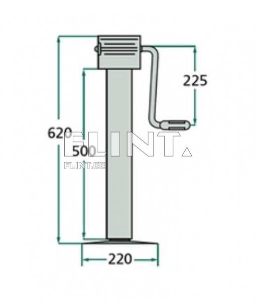 Mehaaniline tugijalg 3000kg SIMOL DG701
