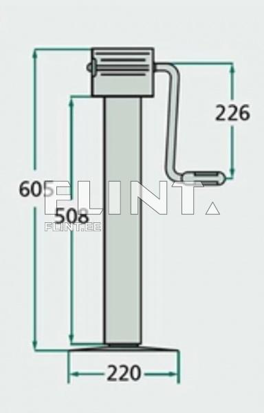 Mehaaniline tugijalg 4000kg SIMOL DG706W