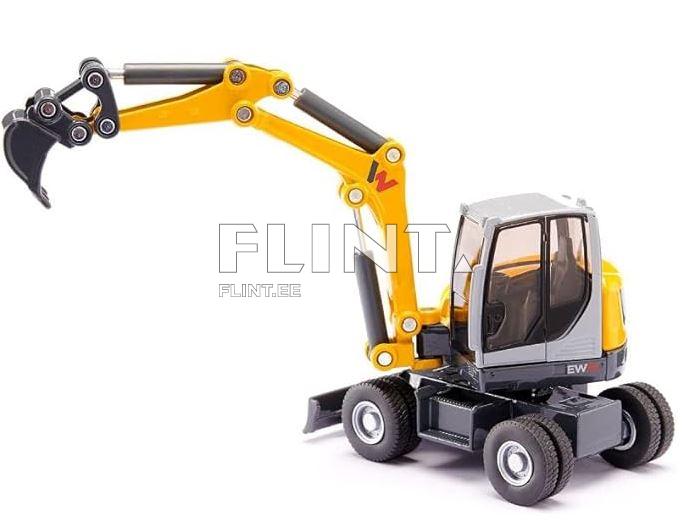 Miniekskavaator Wacker Neuson ratastega SIKU 1:50 (144x43x58mm)