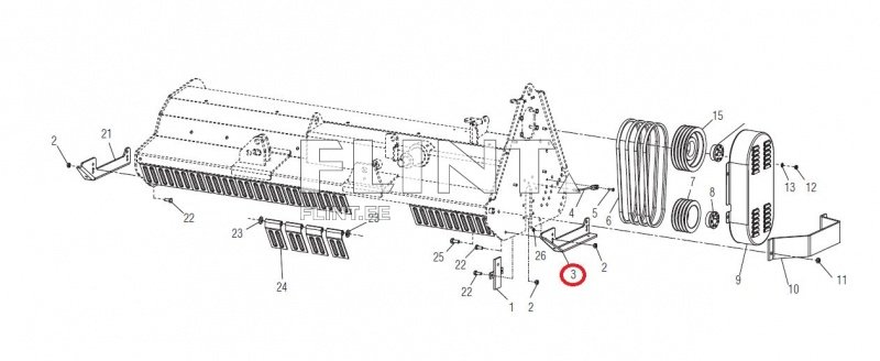 Niiduki tald Maschio M30400535 vasak