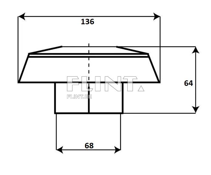 Õhupuhasti kate Ø 60mm Battioni 5090000060