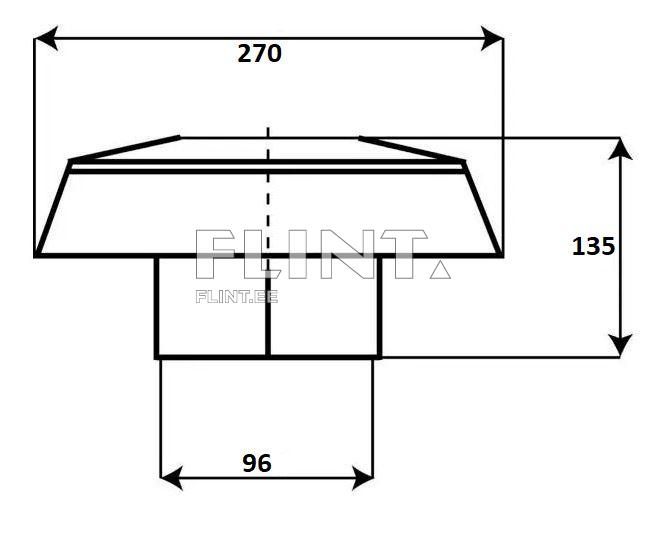 Õhupuhasti kate Ø 80mm Battioni 5090000061
